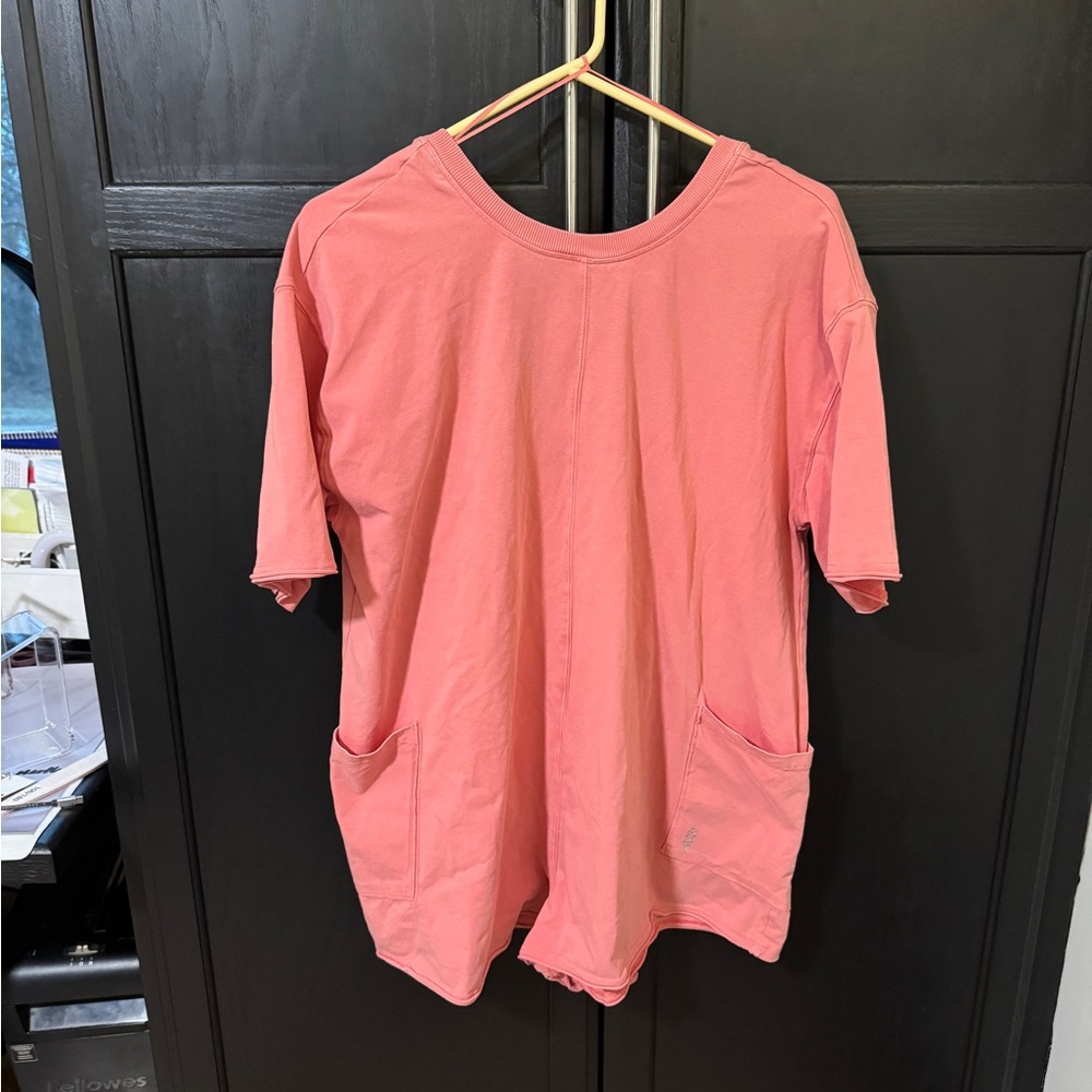 Free People Coral Hot Shot Romper
